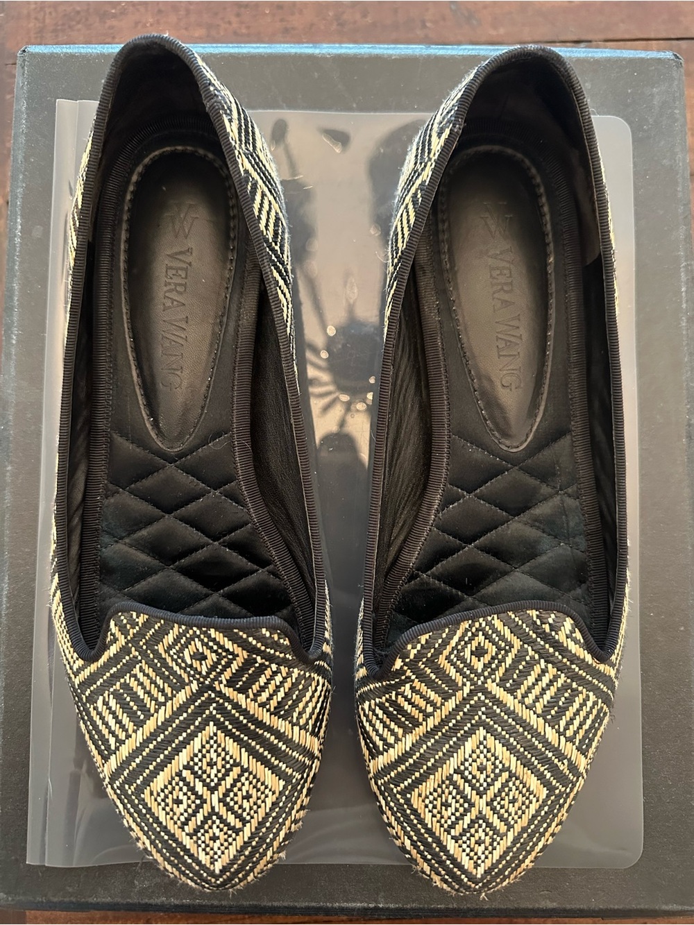 Vera Wang Woven Flats